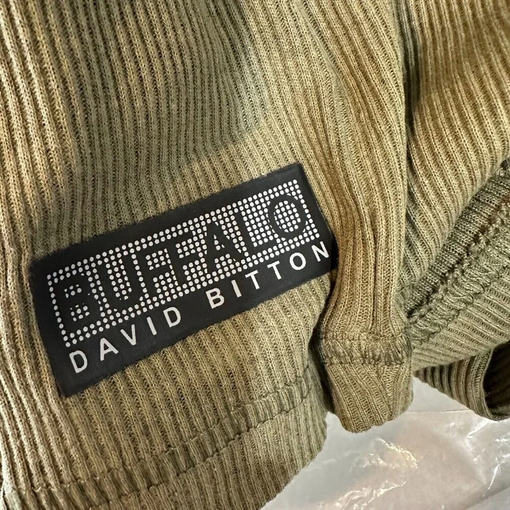 Buffalo David Bitton Men XXL Nirvana Long Sleeve Henley Shirt Heather Green‎ NWT